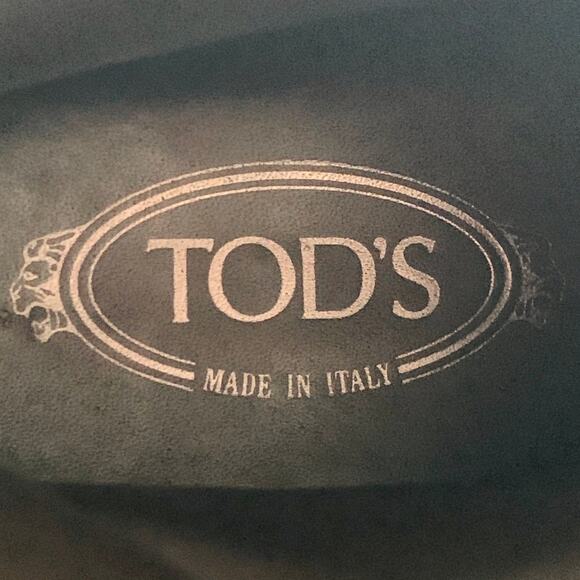 TOD'S Size 8 Brown Suede Side Zipper Ankle Boots - Picture 7 of 8